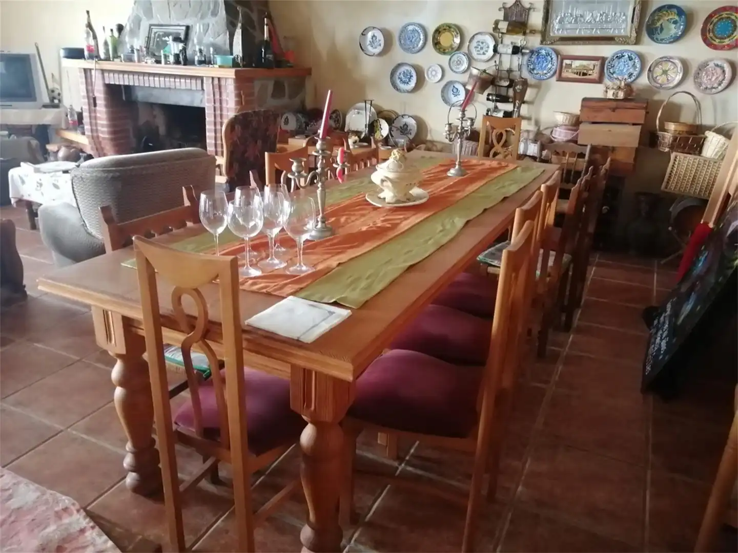 Menjador de Finca rústica en venda en Cuevas del Almanzora amb Jardí privat, Terrassa i Moblat