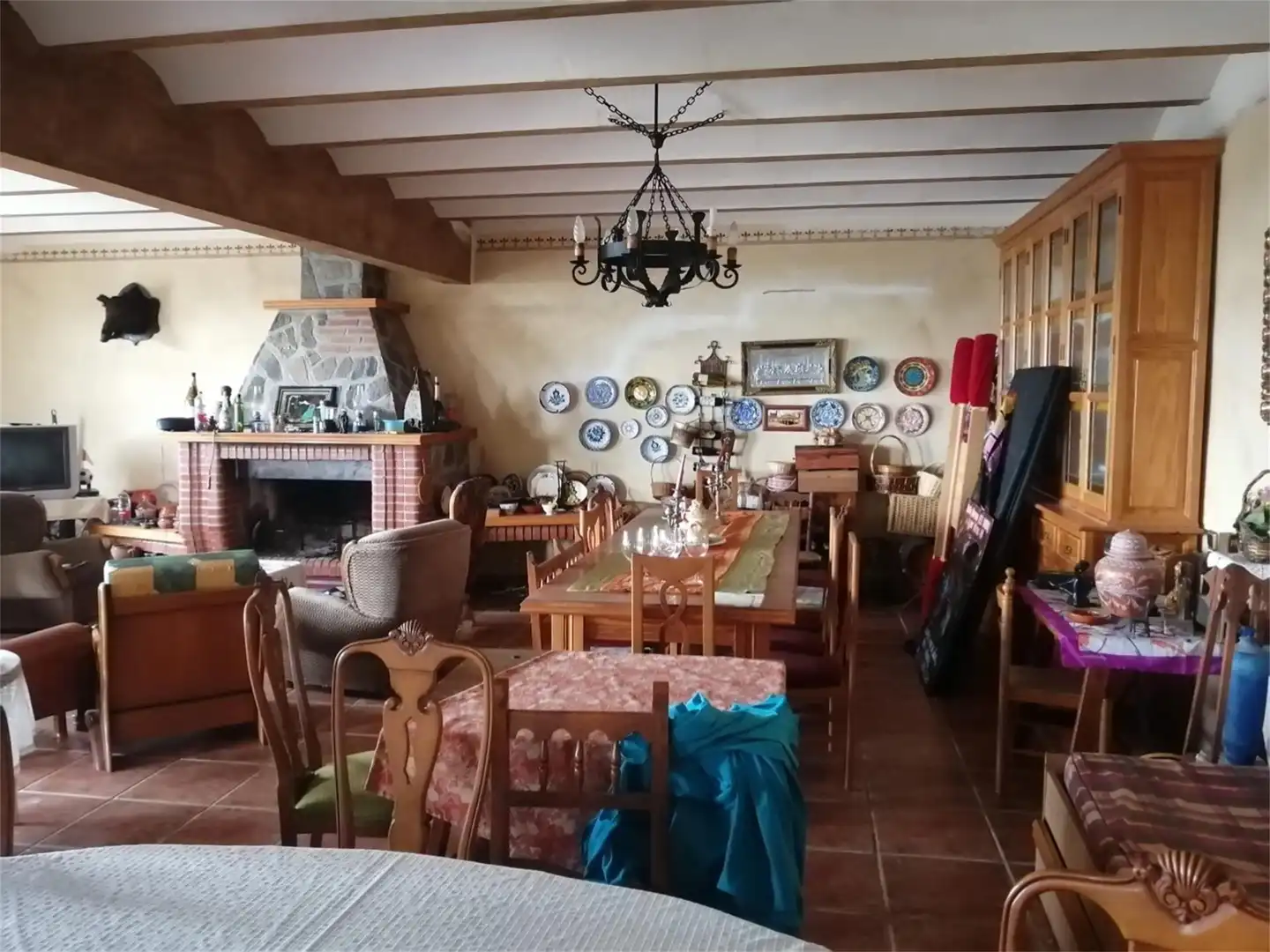 Menjador de Finca rústica en venda en Cuevas del Almanzora amb Jardí privat, Terrassa i Moblat