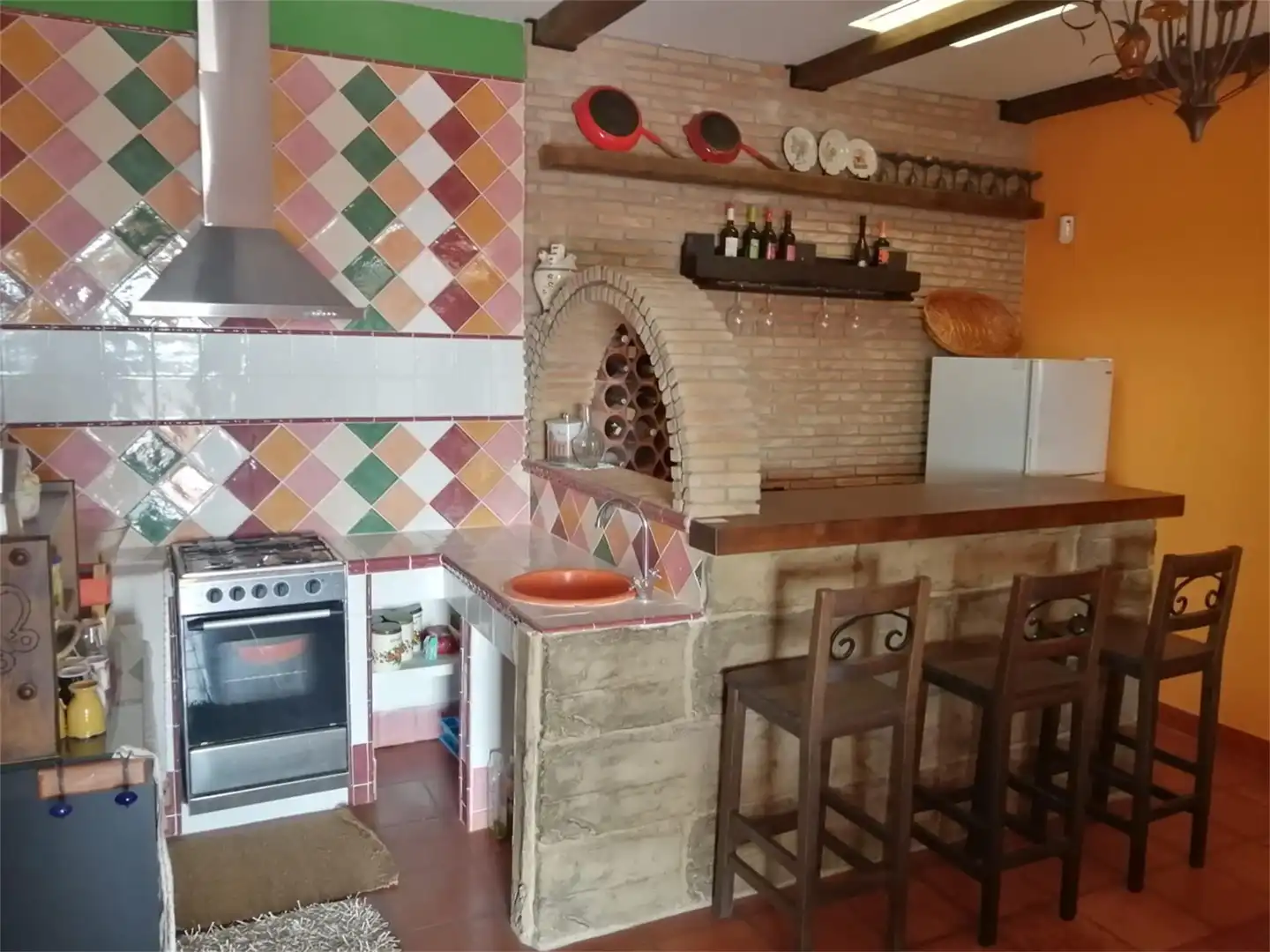 Cuina de Finca rústica en venda en Cuevas del Almanzora amb Jardí privat, Terrassa i Moblat