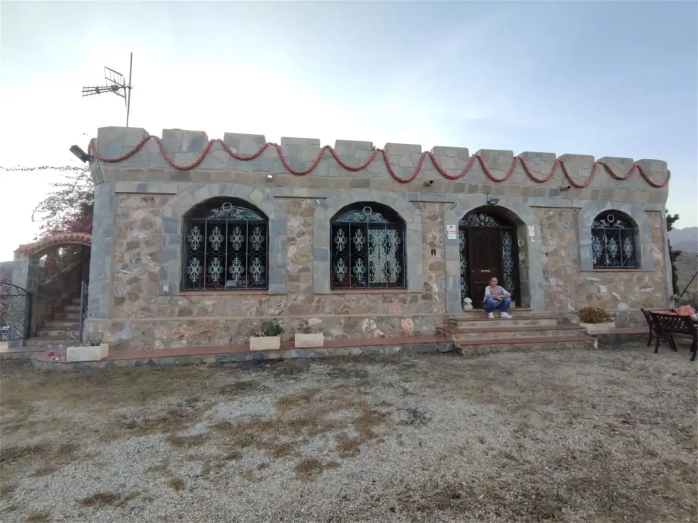 Vista exterior de Finca rústica en venda en Cuevas del Almanzora amb Jardí privat, Terrassa i Moblat