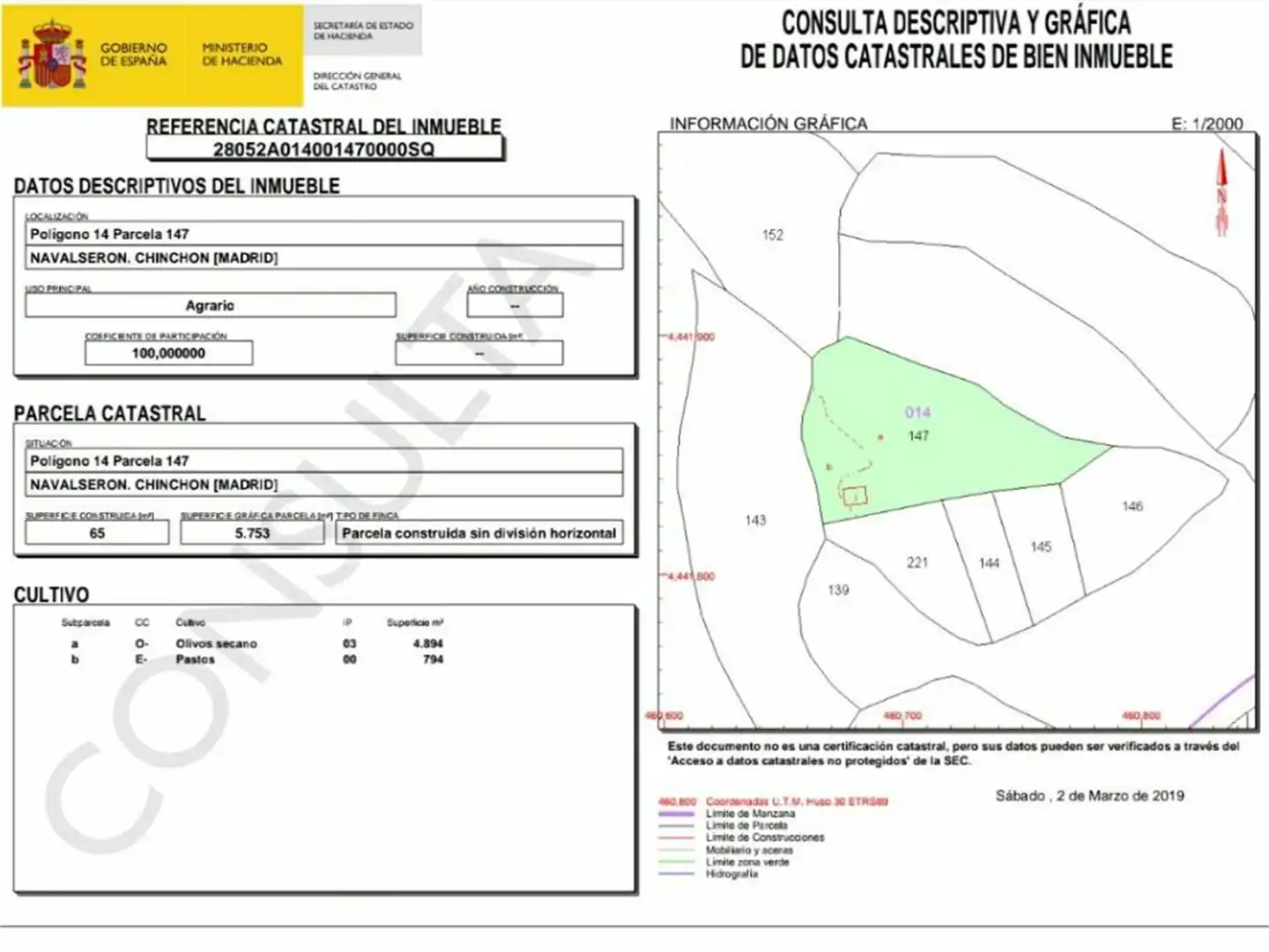 Finca rústica en venta en M-305, Chinchón Finca rústica en venta en Chinchón