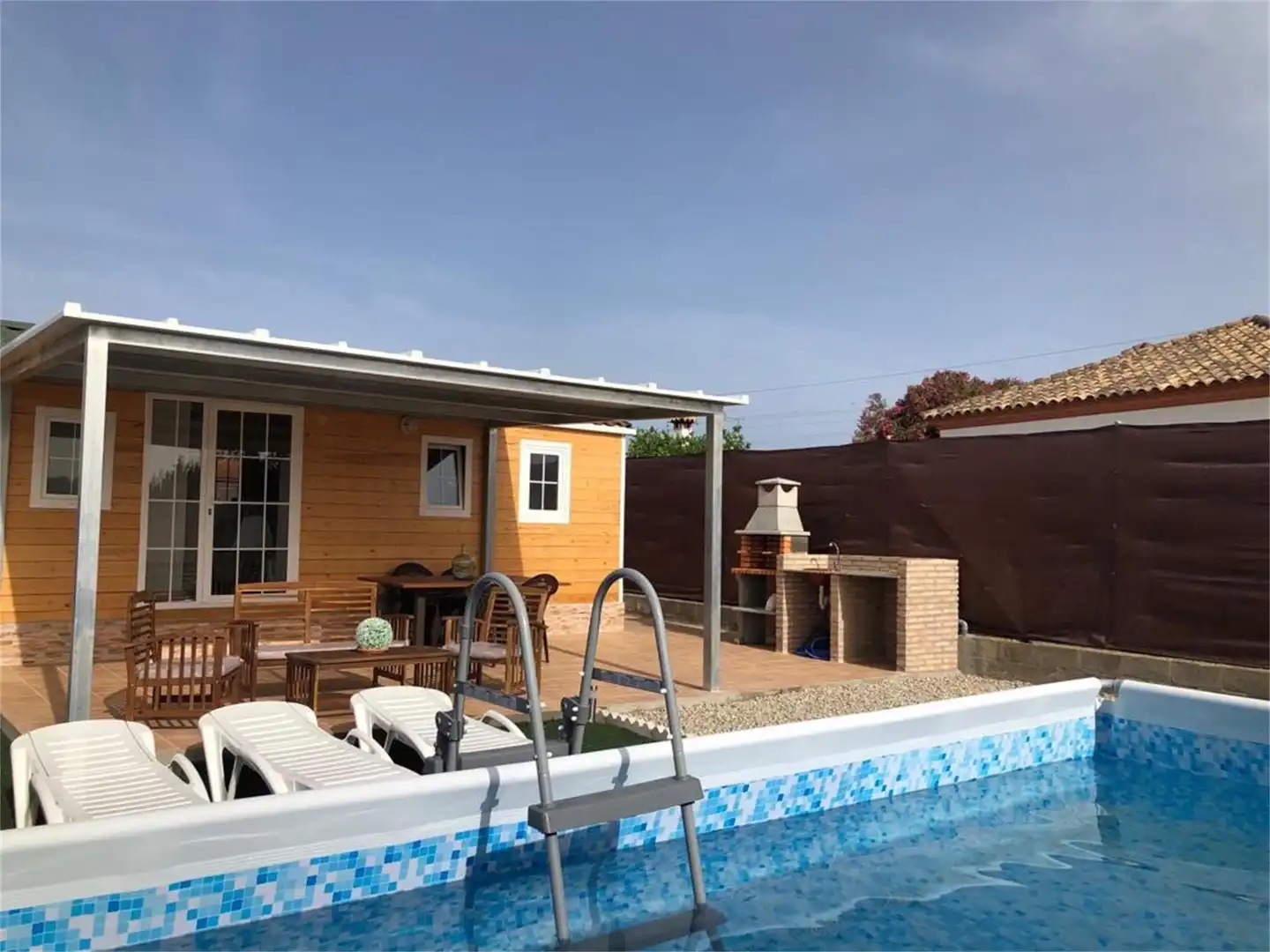Piscina de Casa o xalet de lloguer en Conil de la Frontera amb Aire condicionat, Jardí privat i Terrassa