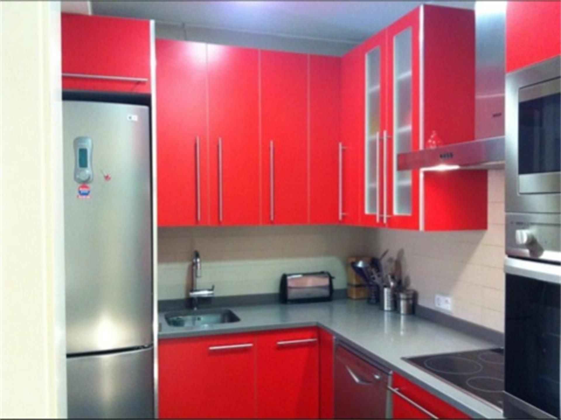 Kitchen of Flat to rent in  Madrid Capital  with Air Conditioner, Heating and Terrace