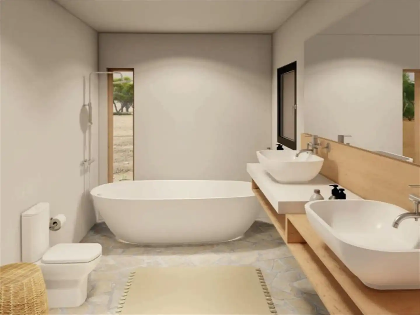 Wohnung zum Verkauf in Calle Virgen de la Caridad, Tindaya Badezimmer von Wohnung zum Verkauf in La Oliva mit Privatgarten, Terrasse und Schwimmbad