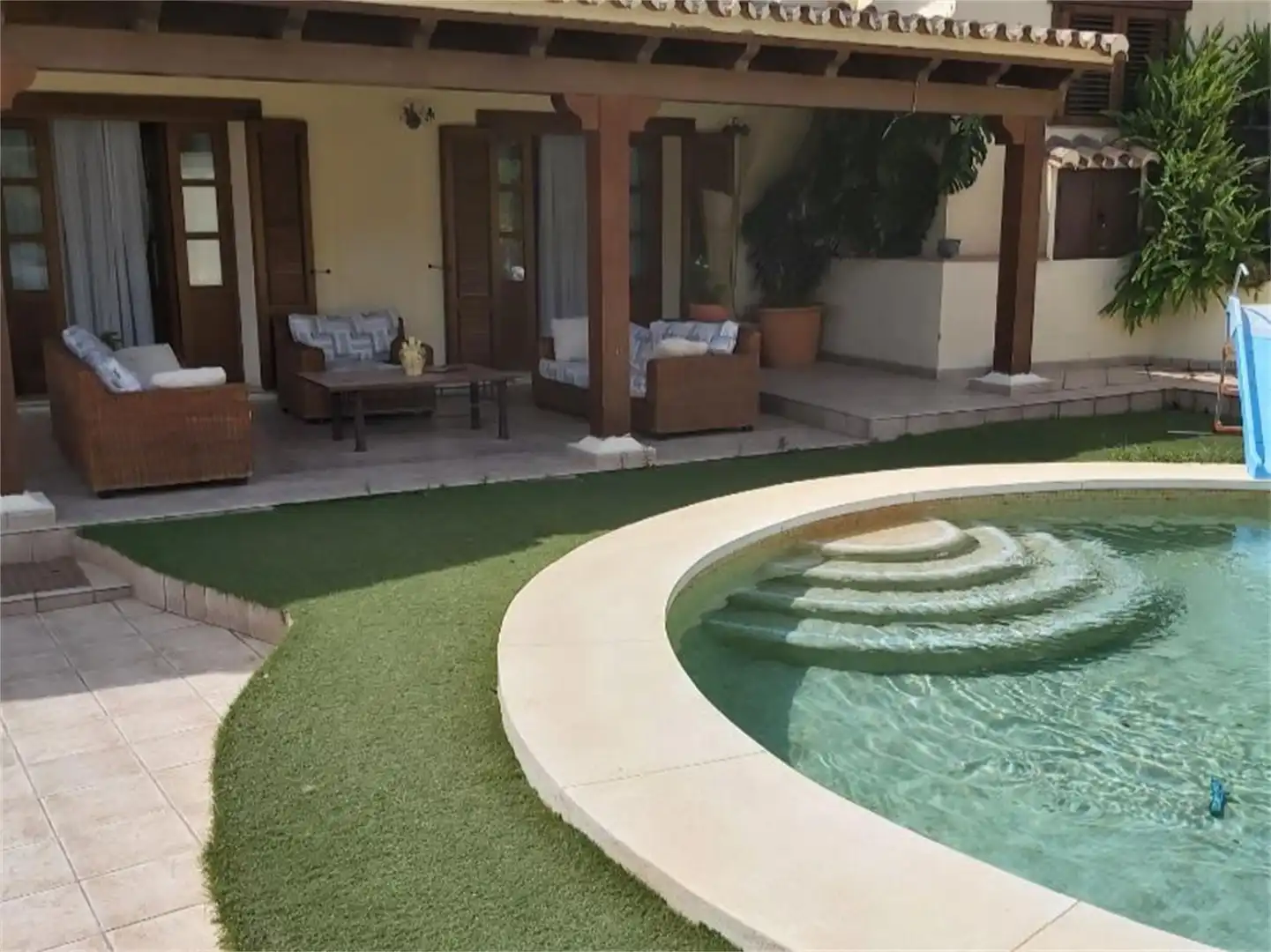 Piscina de Finca rústica en venda en Estepona amb Aire condicionat, Terrassa i Piscina