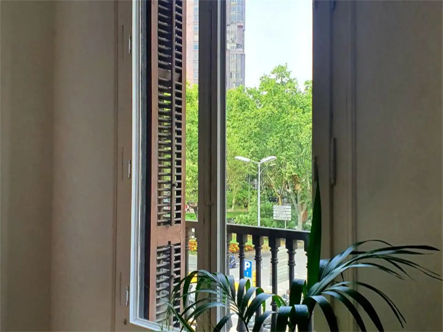 Terraza de Piso para compartir en Barcelona con Aire acondicionado, Calefacción y Parquet