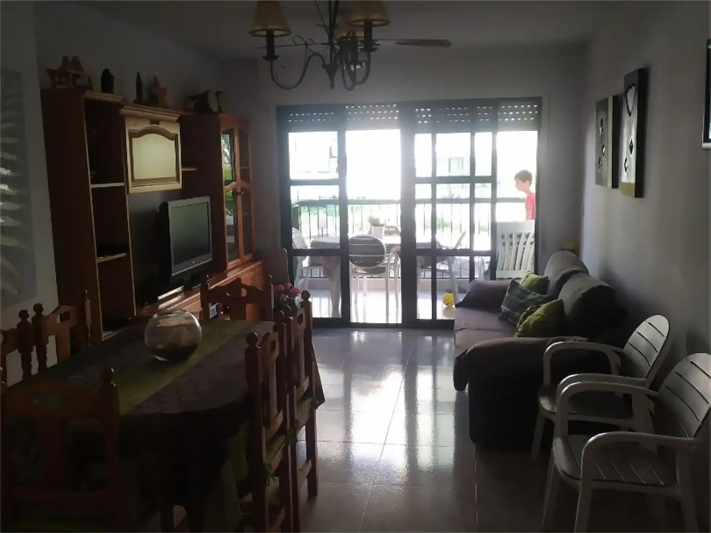 Flat for rent in Calle Pizarro, Las Lomas - Las Yucas Living room of Flat for rent in Águilas with Private garden, Swimming Pool and Furnished