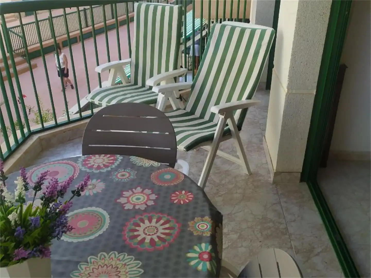 Flat for rent in Calle Pizarro, Las Lomas - Las Yucas Terrace of Flat for rent in Águilas with Private garden, Swimming Pool and Furnished