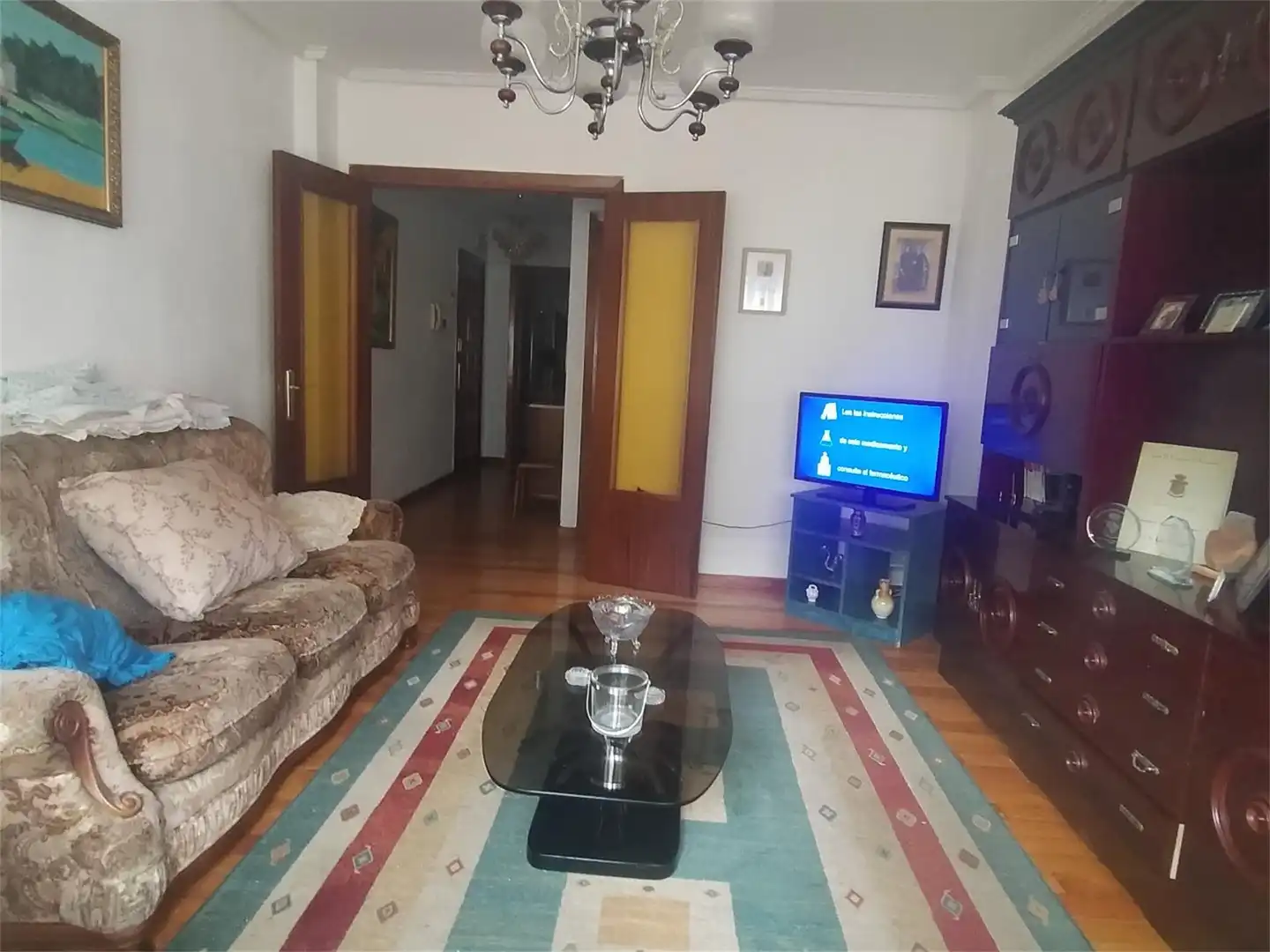 Piso en venta en Barrio Matamorosa, Campoo de Enmedio Sala de estar de Piso en venta en Campoo de Enmedio con Calefacción, Parquet y Terraza