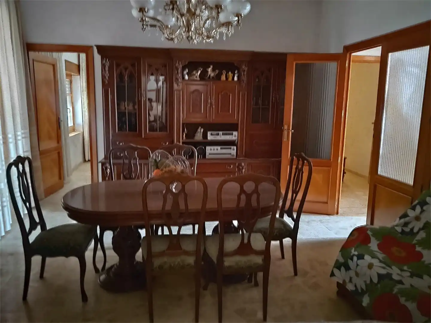 Comedor de Casa adosada en venta en Villagarcía del Llano con Amueblado y Balcón