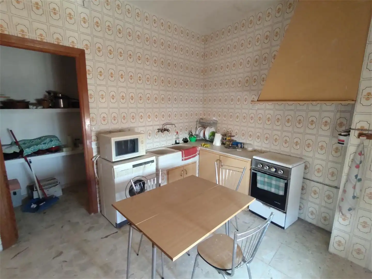 Cocina de Casa adosada en venta en Villagarcía del Llano con Amueblado y Balcón