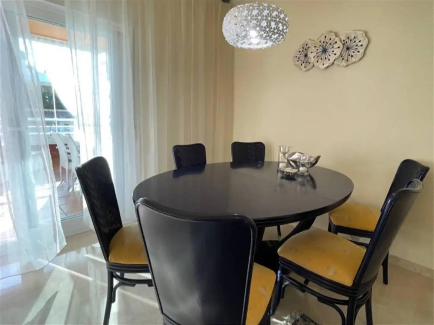 Dining room of Apartments for sale in Calpe / Calp  with Air Conditioner, Terrace and Furnished