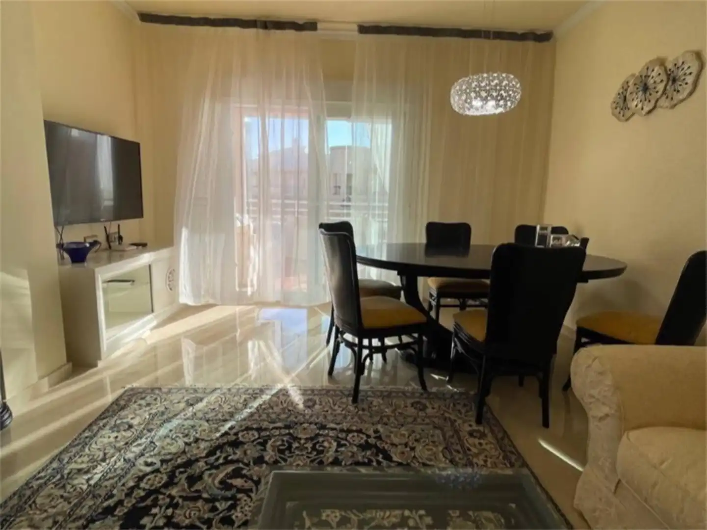 Dining room of Apartments for sale in Calpe / Calp  with Air Conditioner, Terrace and Furnished