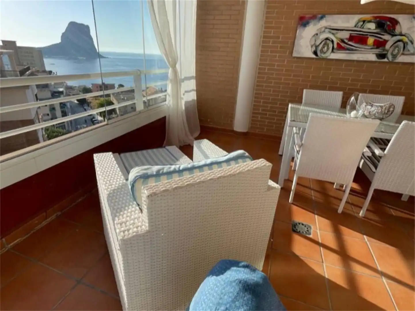 Balcony of Apartments for sale in Calpe / Calp  with Air Conditioner, Terrace and Furnished