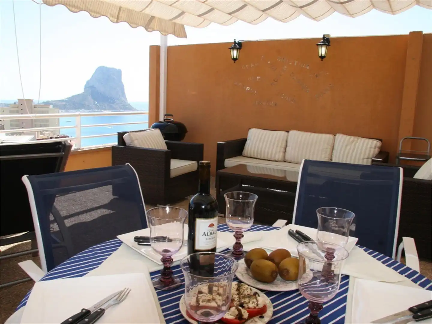 Terrace of Apartments for sale in Calpe / Calp  with Air Conditioner, Terrace and Furnished