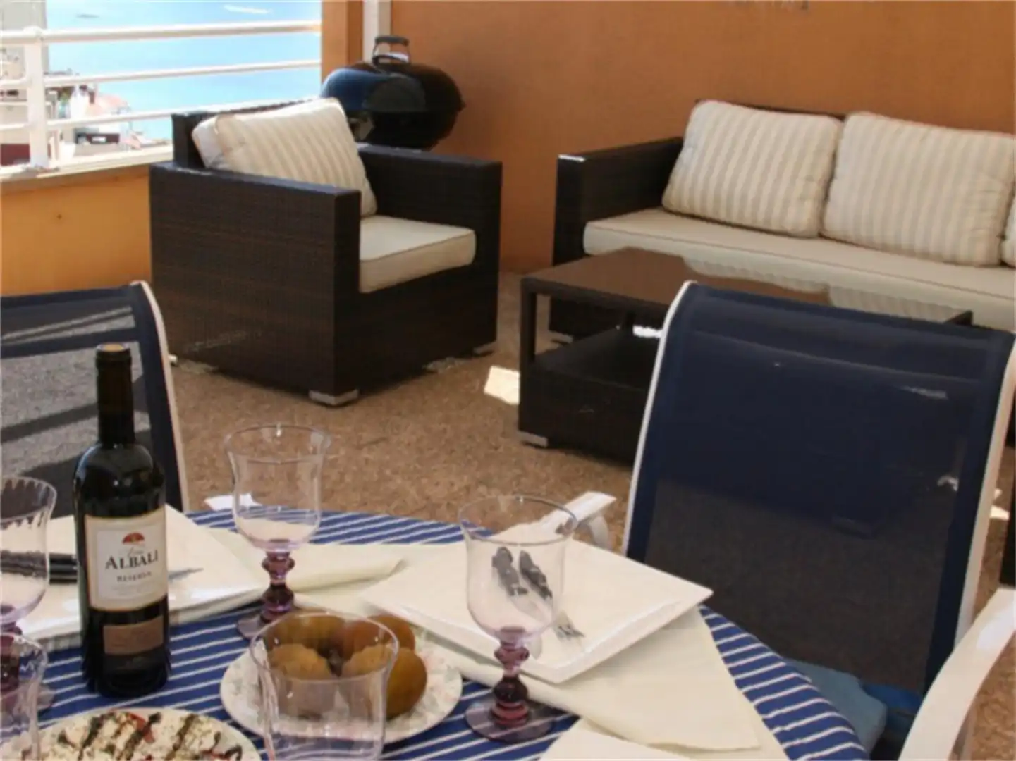 Terrace of Apartments for sale in Calpe / Calp  with Air Conditioner, Terrace and Furnished