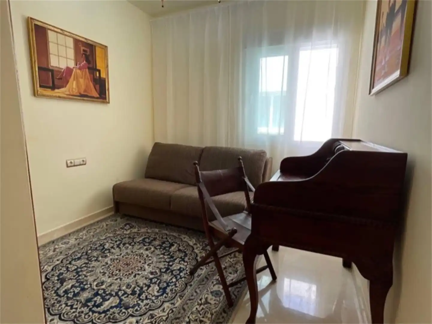 Living room of Apartments for sale in Calpe / Calp  with Air Conditioner, Terrace and Furnished