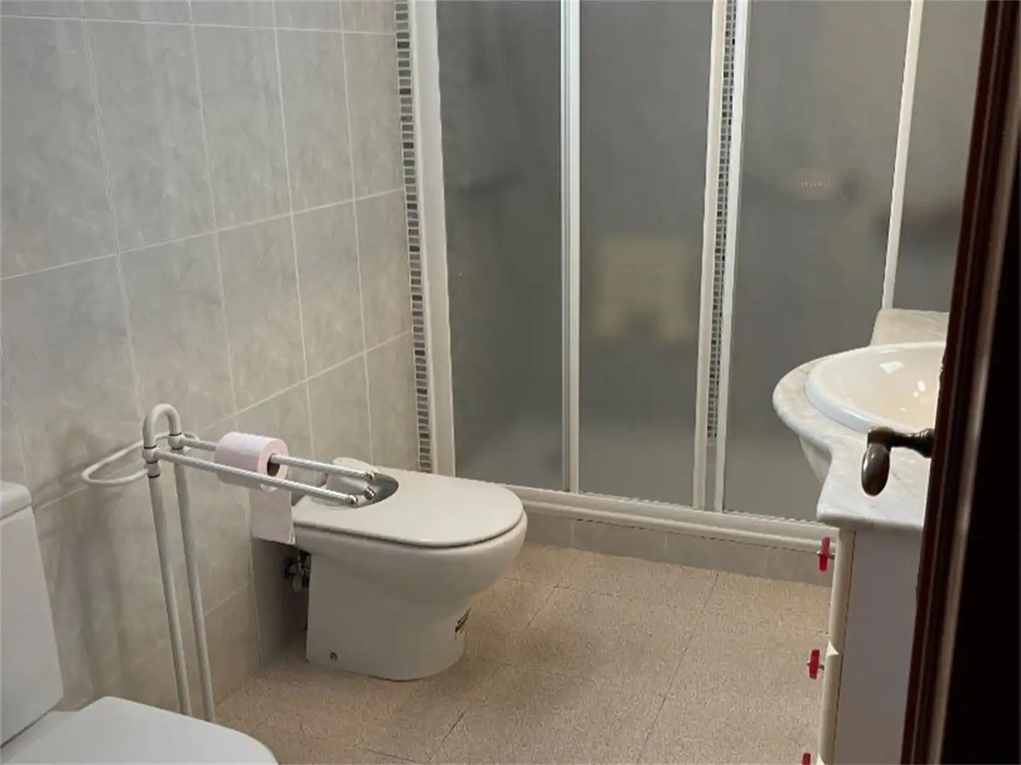 Bathroom of Flat for rent in Elche / Elx  with Air Conditioner, Terrace and Furnished