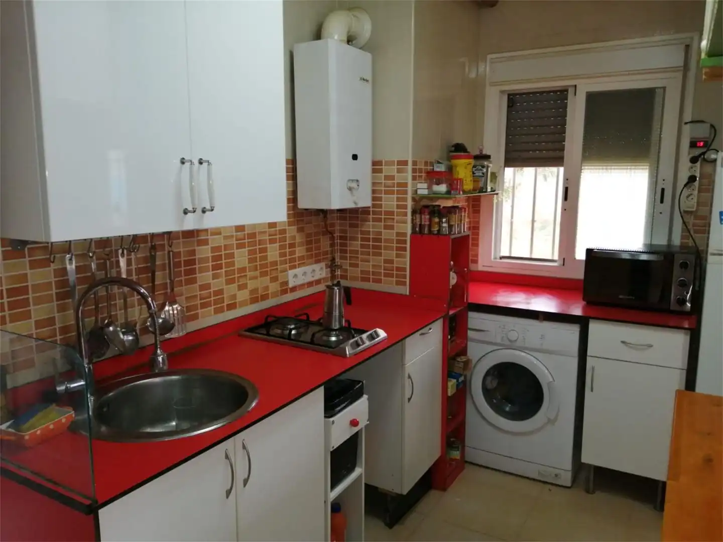 Cocina de Casa o chalet en venta en Carmona con Aire acondicionado, Terraza y Piscina