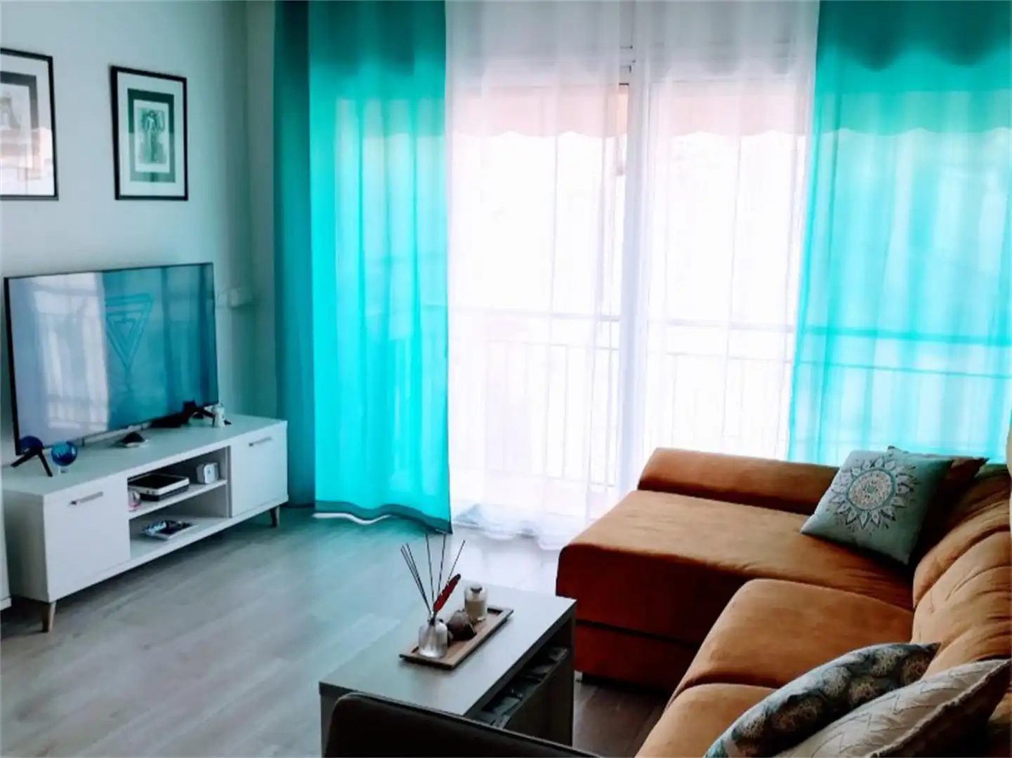 Piso en venta en Carrer D'en Cubias, Tueda Sala de estar de Piso en venta en Sant Feliu de Guíxols con Aire acondicionado y Balcón