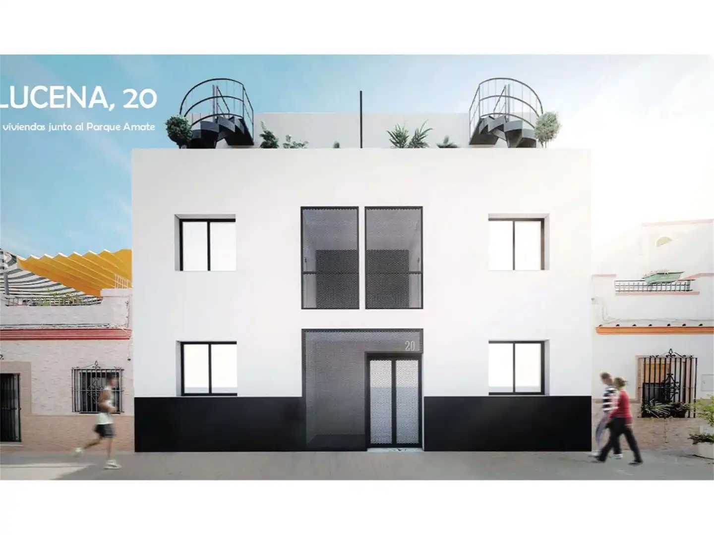 Exterior view of Flat for sale in  Sevilla Capital  with Air Conditioner