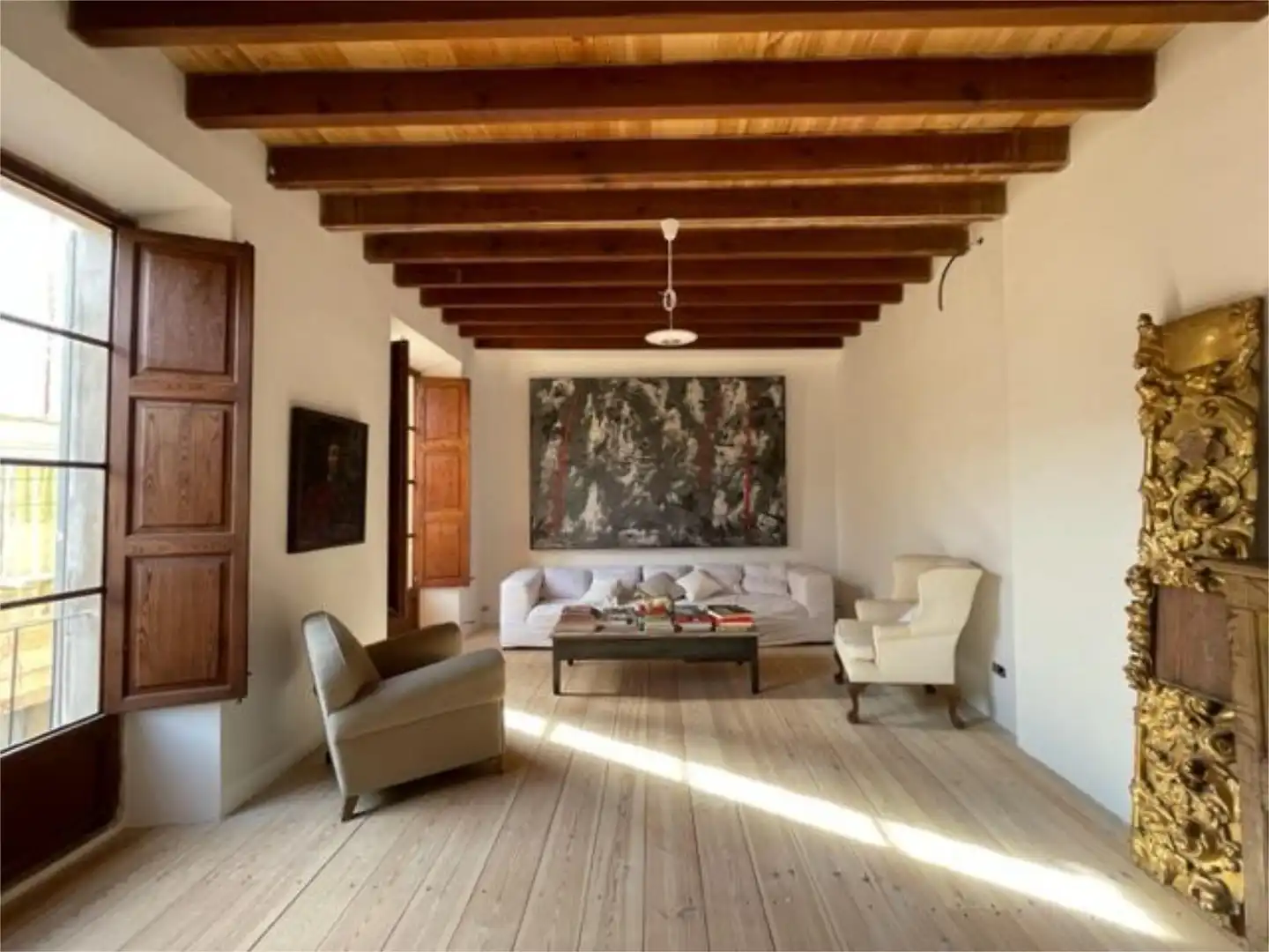 Living room of Detached homes for sale in Porreres  with Air Conditioner, Terrace and Balcony