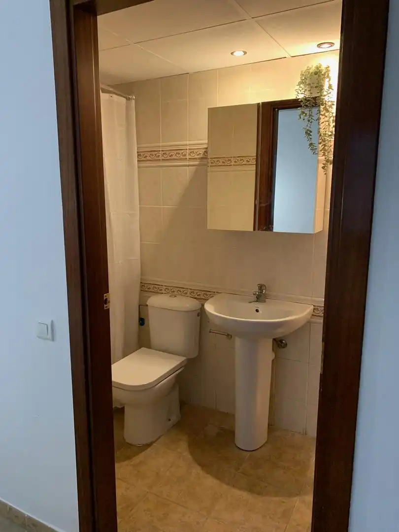 Apartamento de alquiler en Carretera de la Costa, 61, Pla de Maset - Cap de Salou Baño de Apartamento de alquiler en Salou con Aire acondicionado, Calefacción y Lavadora