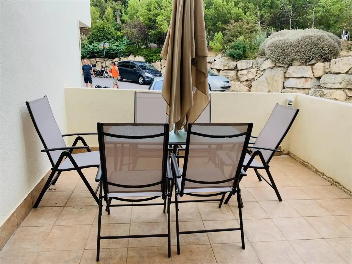 Apartamento de alquiler en Carretera de la Costa, 61, Pla de Maset - Cap de Salou Terraza de Apartamento de alquiler en Salou con Aire acondicionado, Calefacción y Lavadora