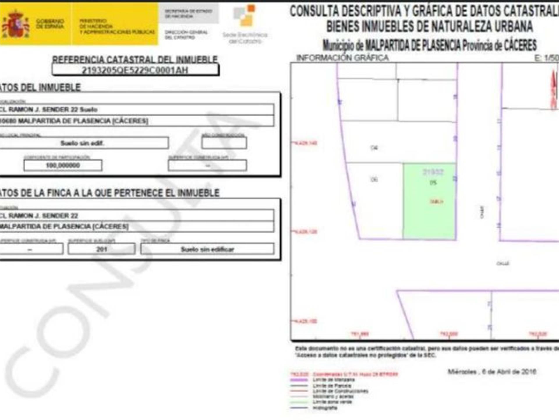 Finca rústica en venda en Malpartida de Plasencia