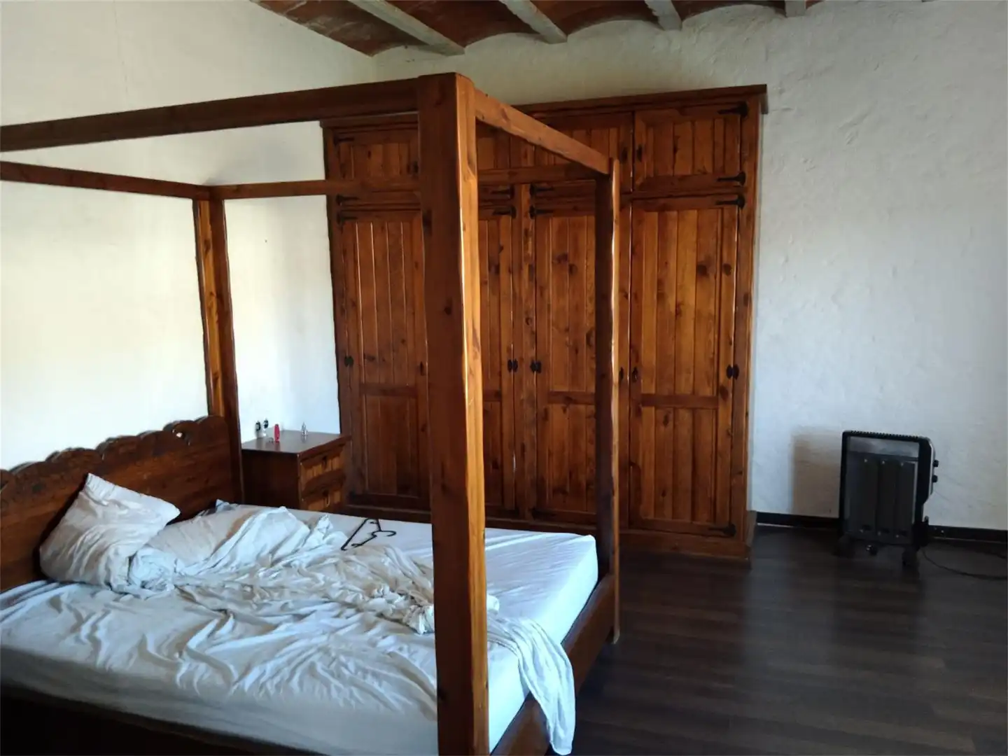 Schlafzimmer von Wohnung zum Verkauf in Carratraca mit Privatgarten, Schwimmbad und Möbliert