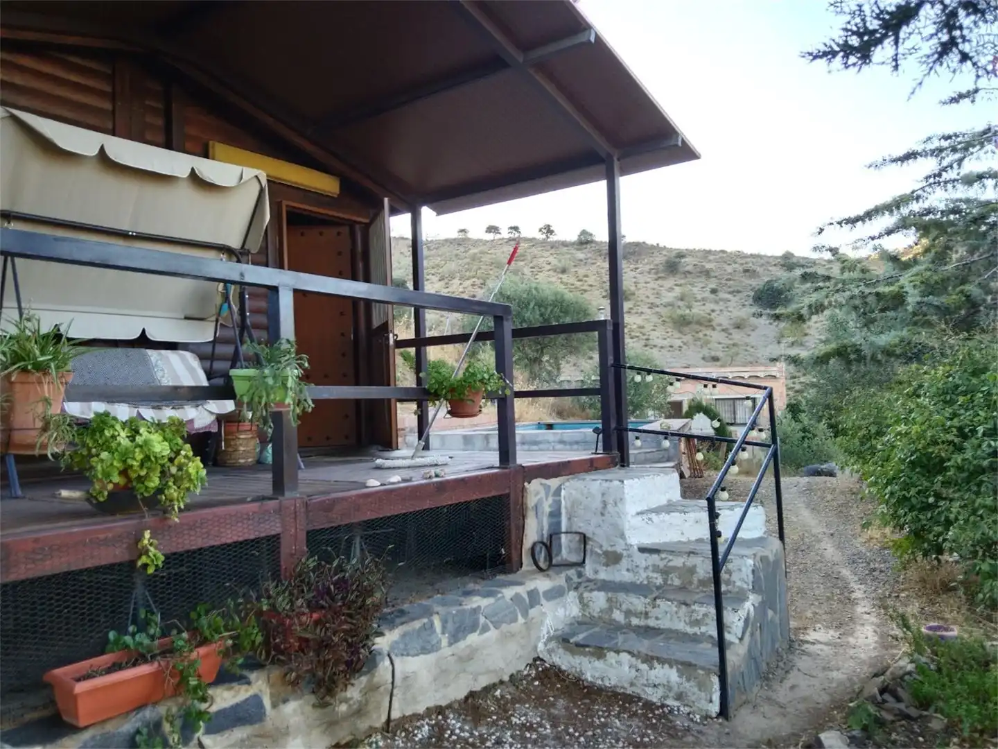 Garten von Wohnung zum Verkauf in Carratraca mit Privatgarten, Schwimmbad und Möbliert