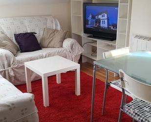 Living room of Flat for sale in El Espinar  with Heating, Parquet flooring and Furnished