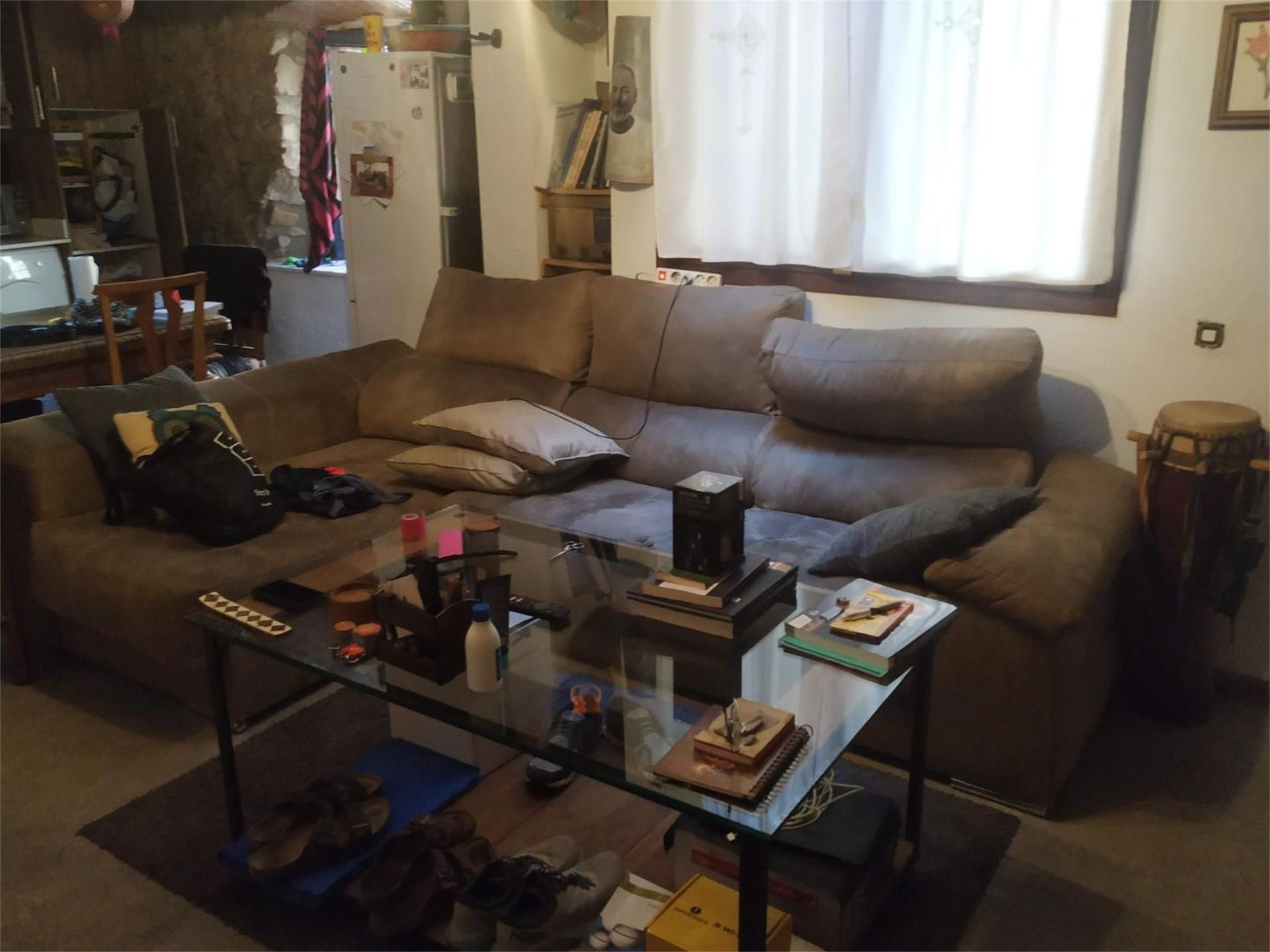 Sala d'estar de Casa adosada en venda en Llagostera amb Calefacció