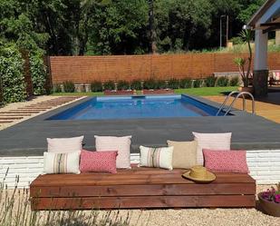 Swimming pool of House or chalet for sale in Girona Capital  with Air Conditioner, Terrace and Swimming Pool
