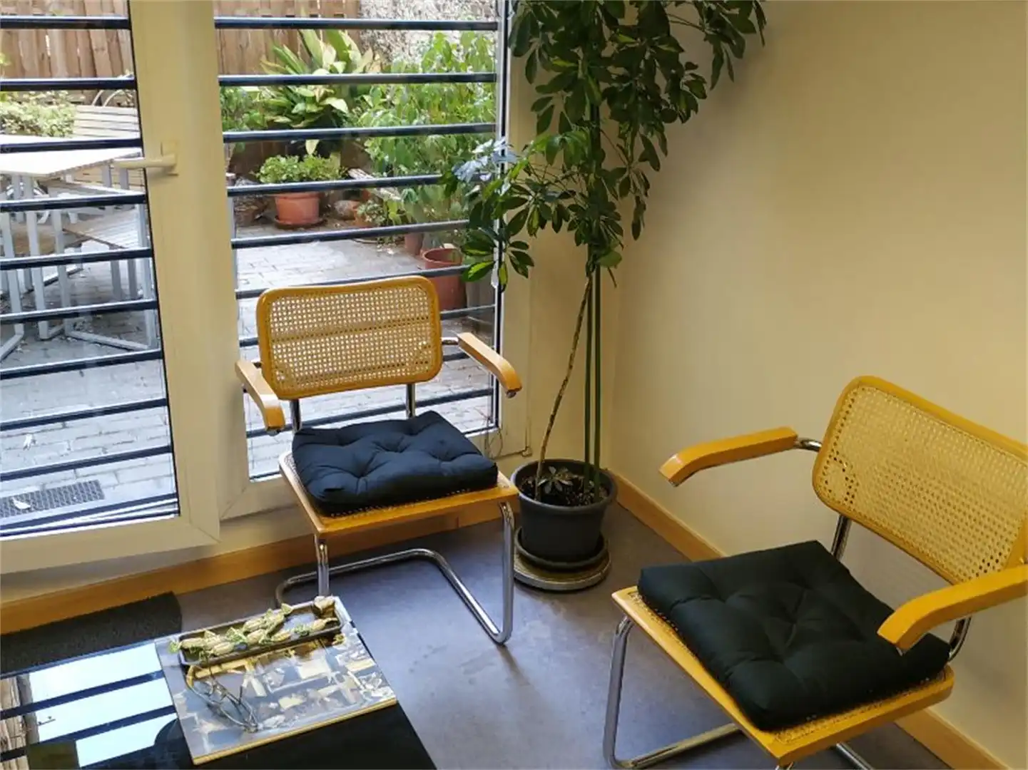 Garden of Office for rent in Madrid  with Air Conditioner, Heating and Furnished