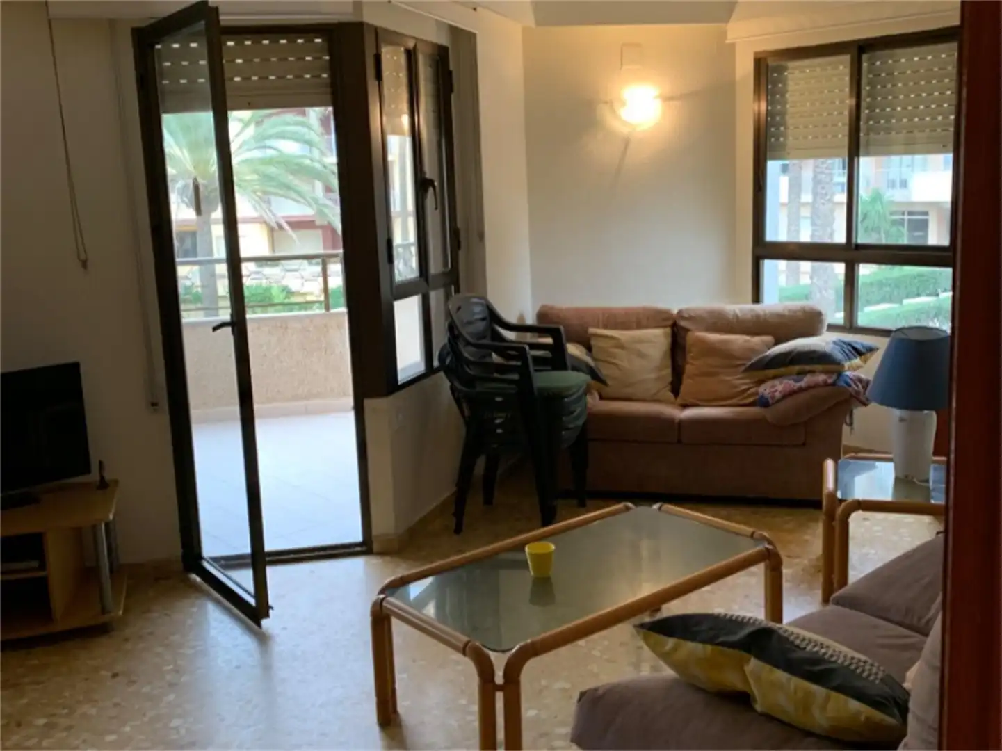 Wohnzimmer von Wohnung zum Verkauf in Sueca mit Privatgarten, Terrasse und Schwimmbad