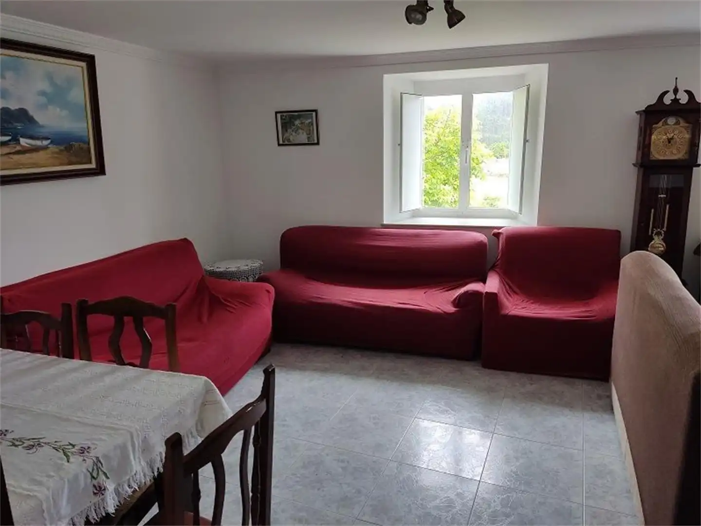 Sala de estar de Casa o chalet de alquiler en Xove con Jardín privado, Terraza y Trastero