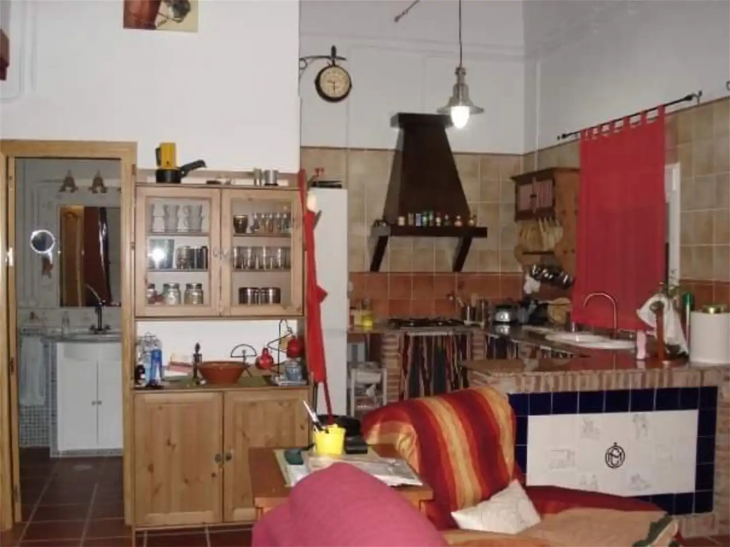 Cocina de Finca rústica en venta en Villanueva del Río y Minas con Aire acondicionado, Terraza y Piscina