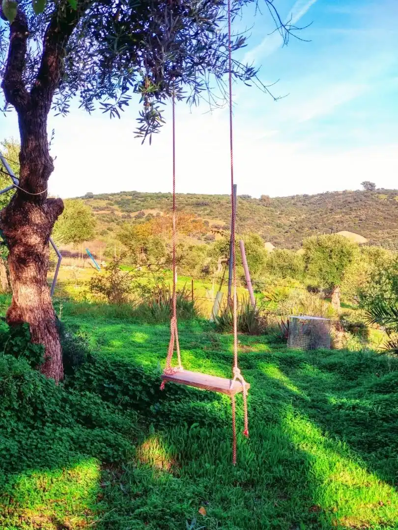 Jardín de Finca rústica en venta en Villanueva del Río y Minas con Aire acondicionado, Terraza y Piscina