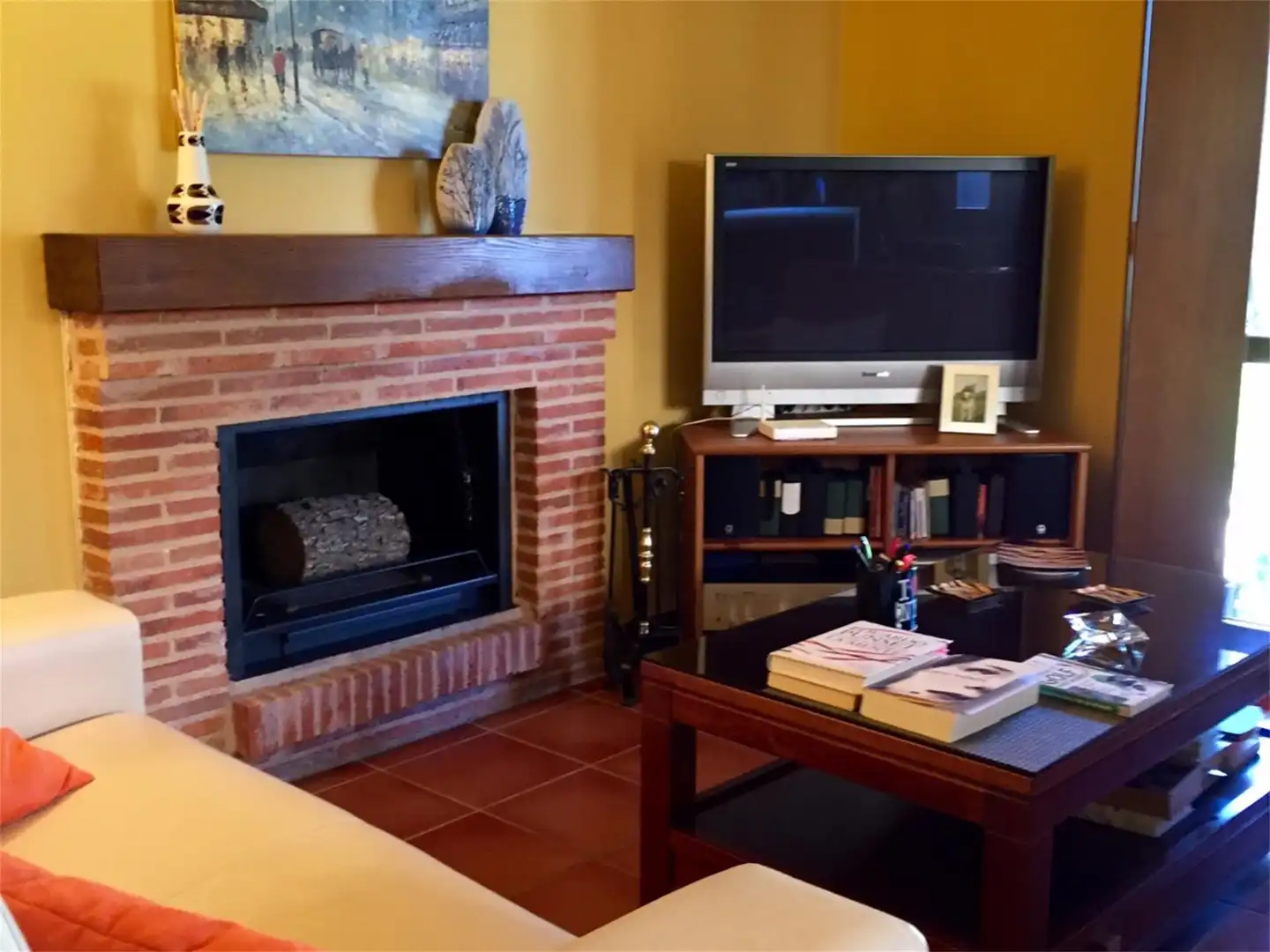 Sala de estar de Casa o chalet en venta en Valverde de la Virgen con Calefacción, Jardín privado y Parquet