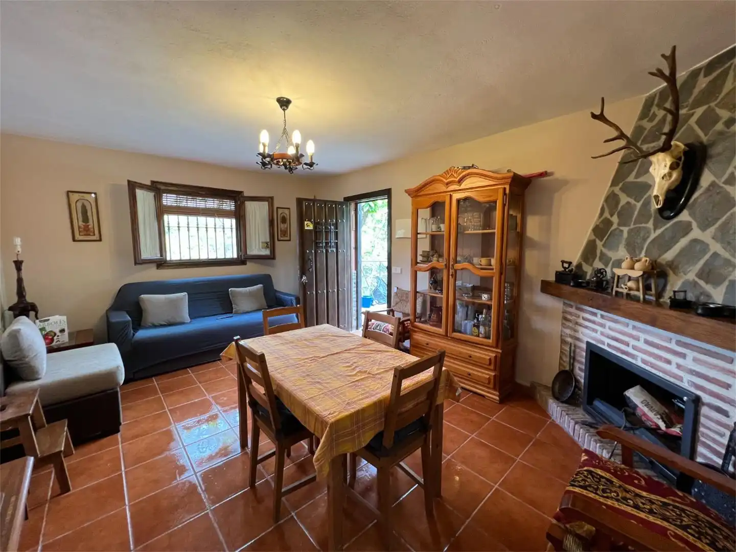 Comedor de Finca rústica en venta en Júzcar con Jardín privado, Terraza y Trastero
