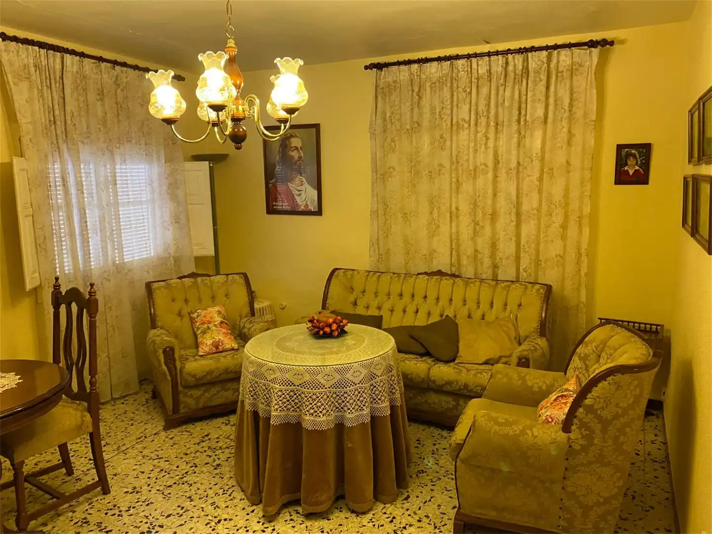 Einfamilien-Reihenhaus zum Verkauf in Calle Águila Baja, Abrucena Wohnzimmer von Einfamilien-Reihenhaus zum Verkauf in Abrucena mit Heizung, Parkett und Möbliert
