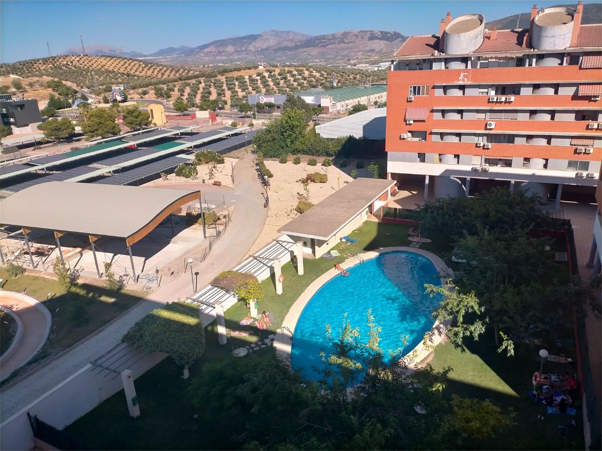 Swimming pool of Attic for sale in  Jaén Capital  with Air Conditioner, Heating and Terrace