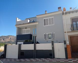 Exterior view of Single-family semi-detached for sale in Alfarnate  with Heating, Private garden and Terrace