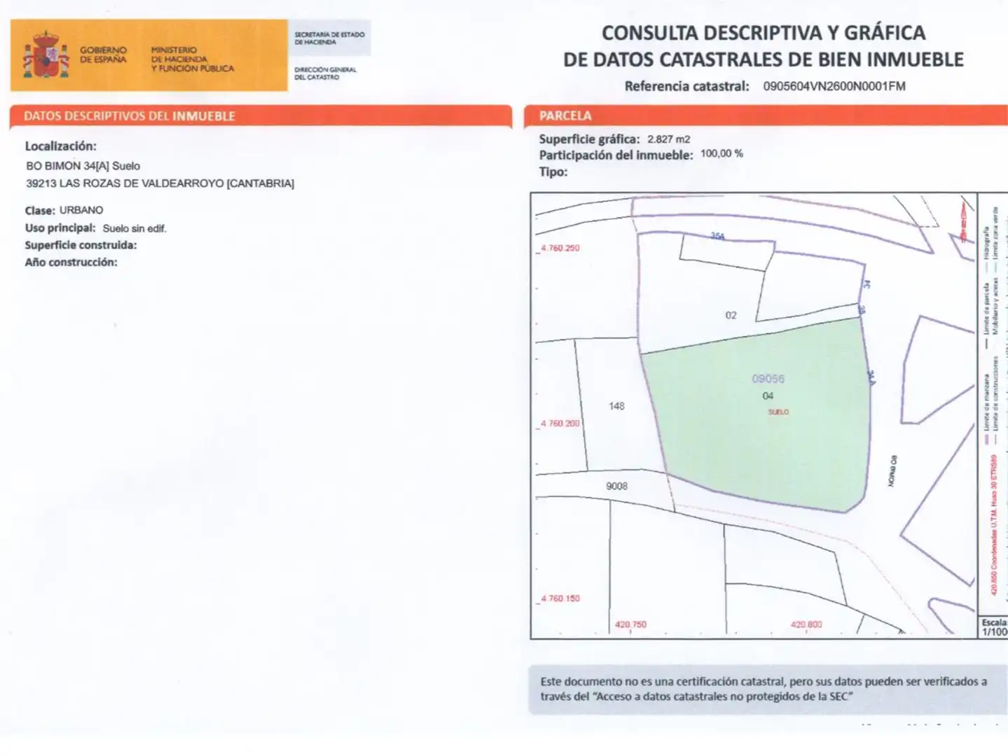 Residential zum Verkauf in Barrio Bimón, Las Rozas de Valdearroyo Residential zum Verkauf in Las Rozas de Valdearroyo