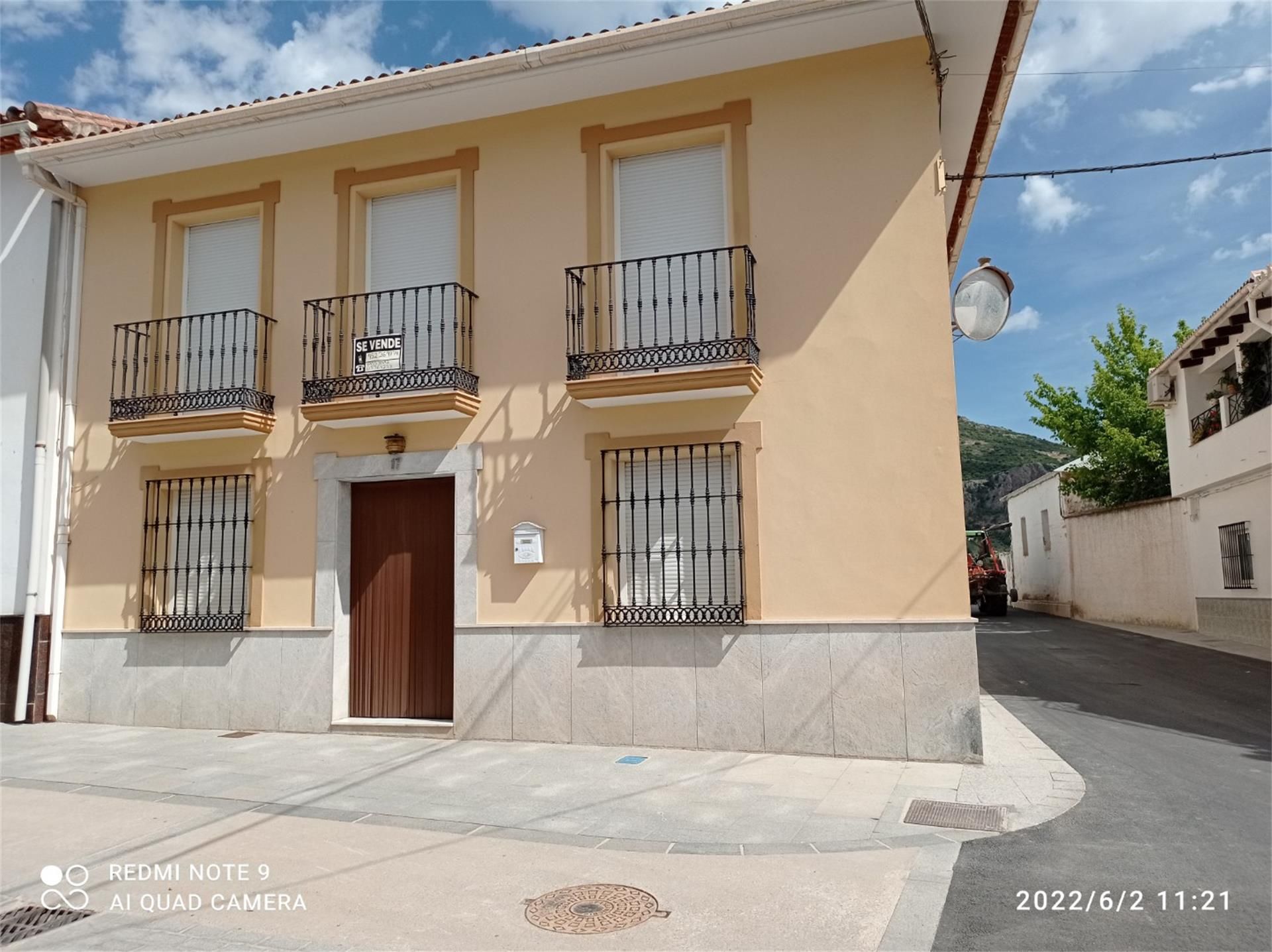 Exterior view of Single-family semi-detached for sale in Alfarnate  with Heating, Terrace and Storage room
