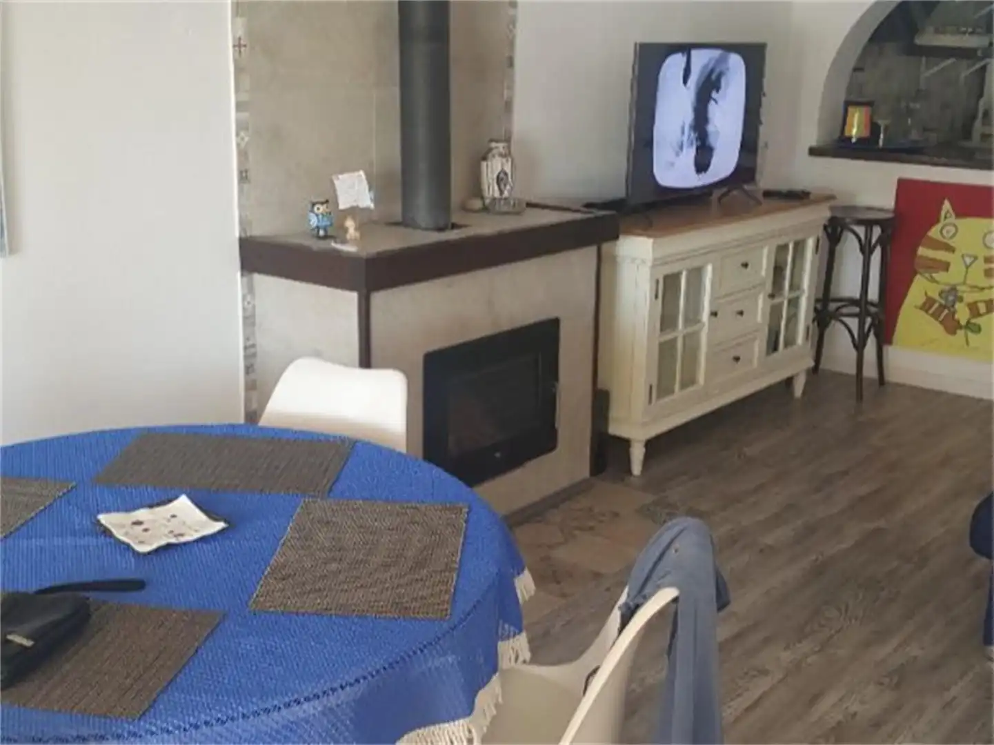Casa adosada de alquiler en Plaza Les Llomes de Reixes, Pueblo Acantilado - Lanuza Sala de estar de Casa adosada de alquiler en El Campello con Aire acondicionado, Calefacción y Parquet