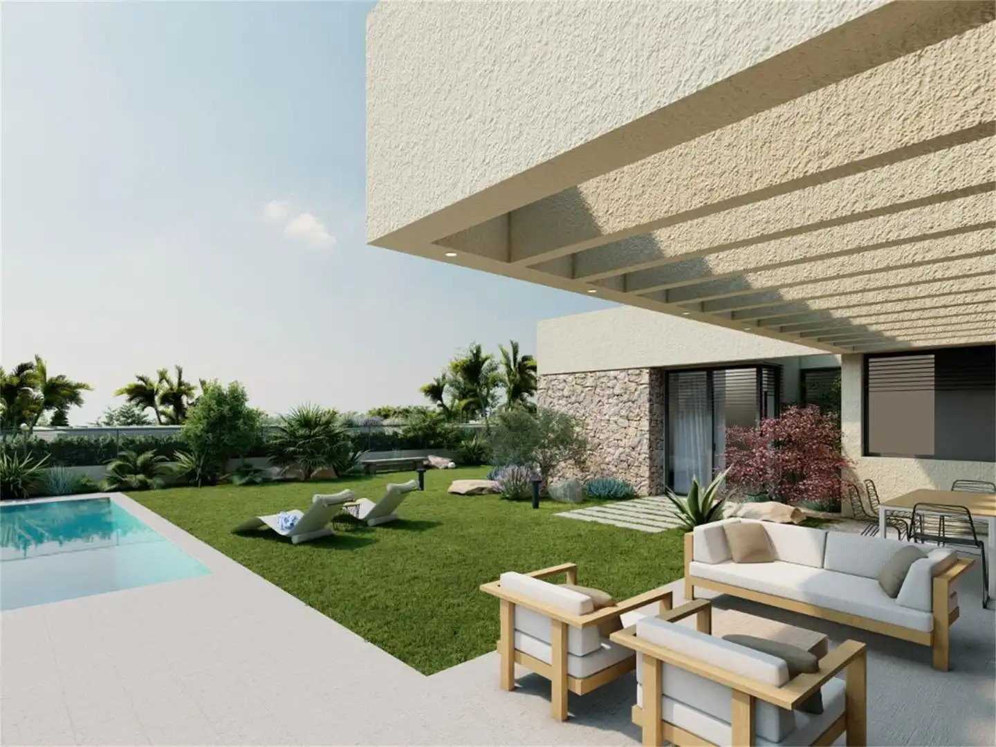 Houses for sale in Calle Vial 1 Mosa Trajectum, Baños y Mendigo Terrace of Houses for sale in Murcia Capital with Air Conditioner, Terrace and Swimming Pool