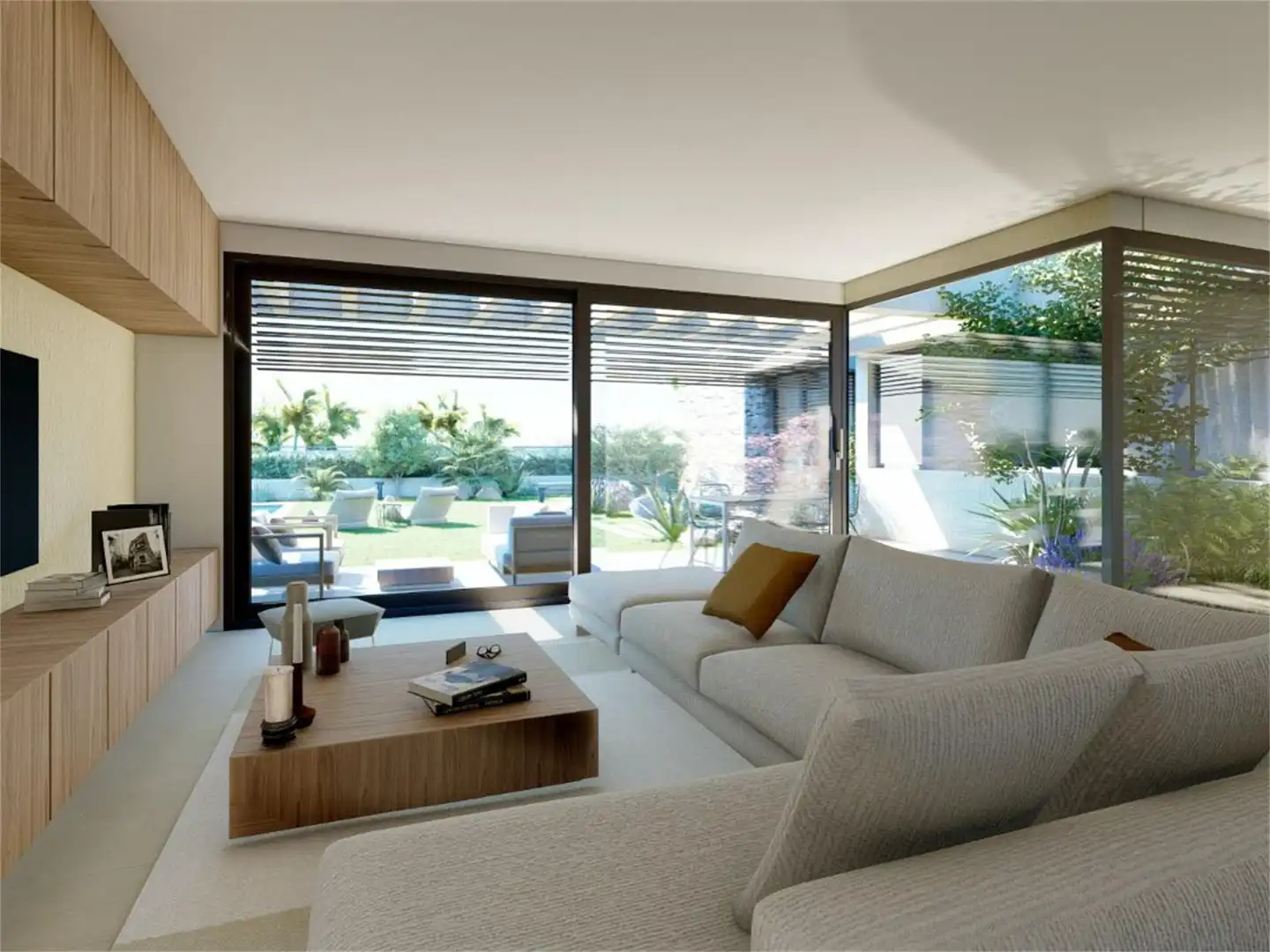 Houses for sale in Calle Vial 1 Mosa Trajectum, Baños y Mendigo Living room of Houses for sale in Murcia Capital with Air Conditioner, Terrace and Swimming Pool