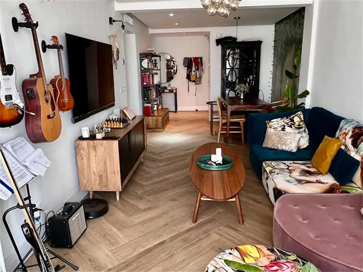 Wohnung zum Verkauf in Calle Colón, El Molinillo - Capuchinos Wohnzimmer von Wohnung zum Verkauf in Málaga Capital mit Klimaanlage